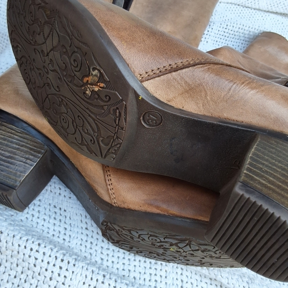 Eric Michael's Handcrafted leather boots 6.5- 7/37 - Picture 14 of 16